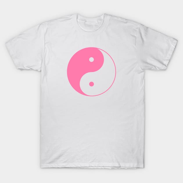 Yin Yang Pink- Ancient Chinese philosophy symbol T-Shirt by mrsupicku